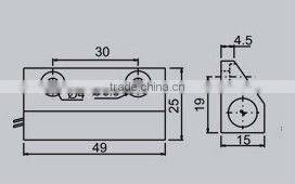 surface mounted metal door magnetic contact 5C-56