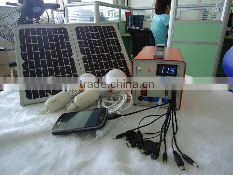 12W DC Home Solar Power System Smart Power Solar Lighting System