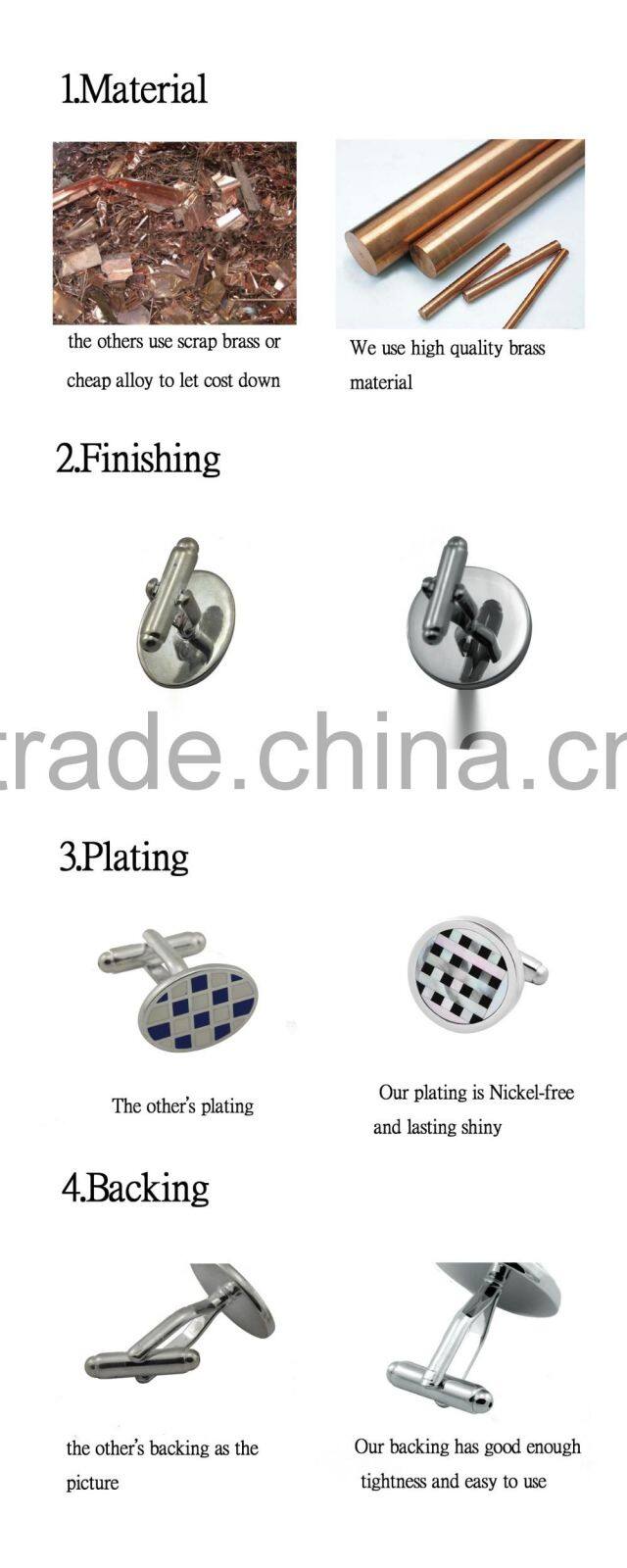 cuff links wholesale round backing custom shirt studs