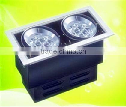 Factory provide 6w adjustable LED grille lamp with white shade decorate