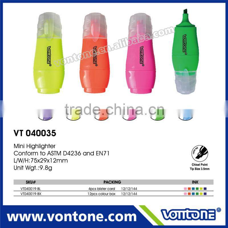 Mini multicoloured Highlighter pen