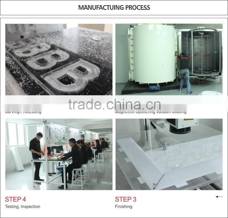 Custom Metal 3D Chrome Letters & Numbers Outdoor Advertising Signs