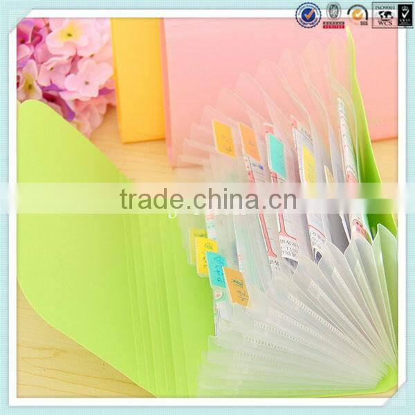 PP stationery file bag/envelop document plastic file folder