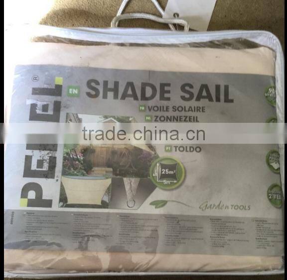 100% HDPE sun shade sail/Polyester shade sail/outdoor garden sun shade net (manufacturer & exporter)