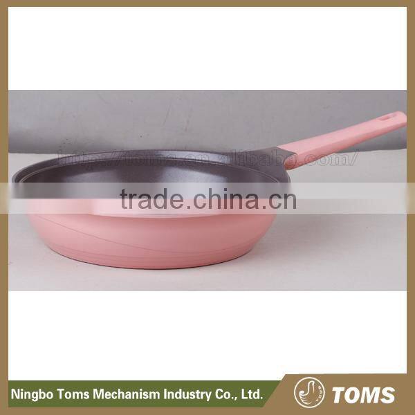 New style AL Die Cast 28cm aluminum non-stick coating animal frying pan