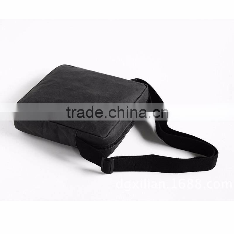 2016 New product specialty paper messenger bag,light weight paper shoulder bag with tablet pocket,minimalist messenger bag