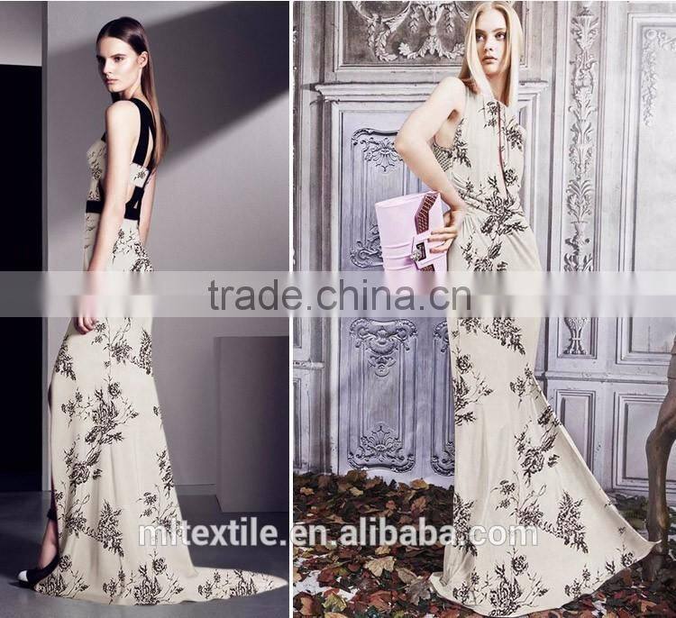 floral crepe de chine 100 silk digital print silk fabric