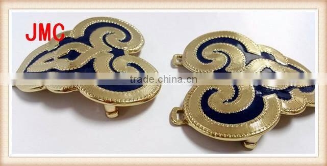 High-end women clasp buckle rhinestone buckle fur coat metal buttons button