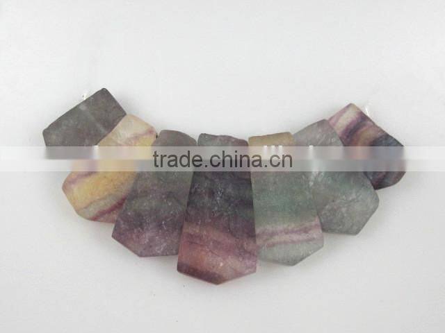 fluorite rectangle A freedom gemstone necklace