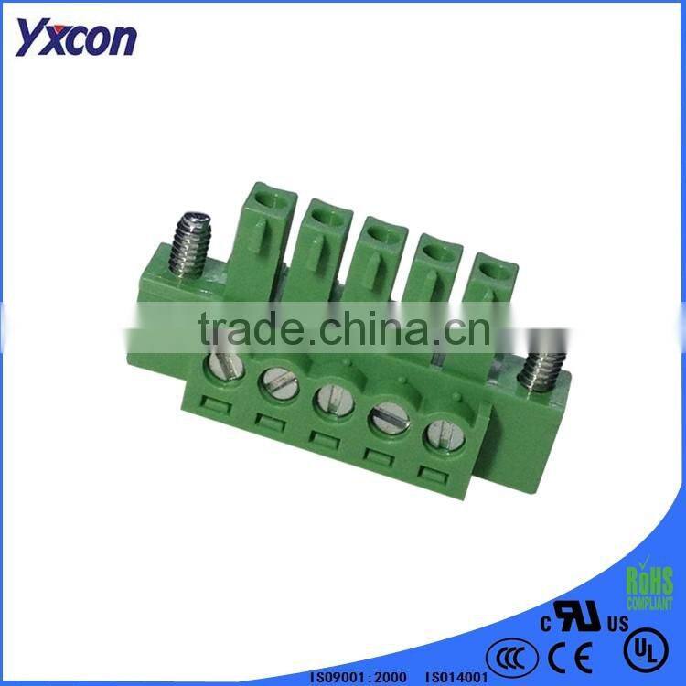 three poles green color wire to board connector Terminal Block