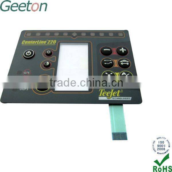 Custom Silicone Rubber Button Membrane Switch With PCB And Transparent Window