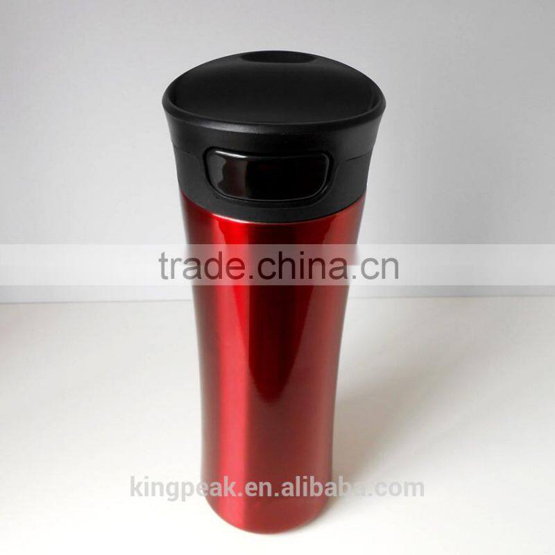 400ml new design Stainless Steel Travel Mug with Easy-Clean Lid &Auto Mug car mug&Portable vacuum thermos mug *office desk mug