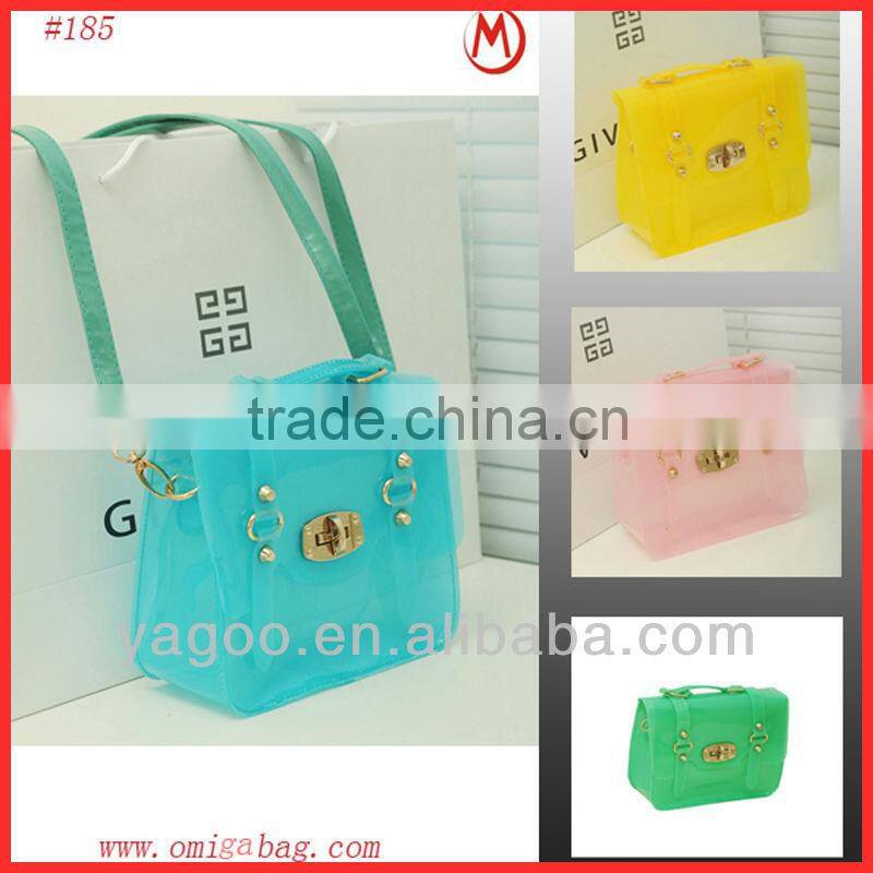 fashion cross body crystal clear bag for young ladies