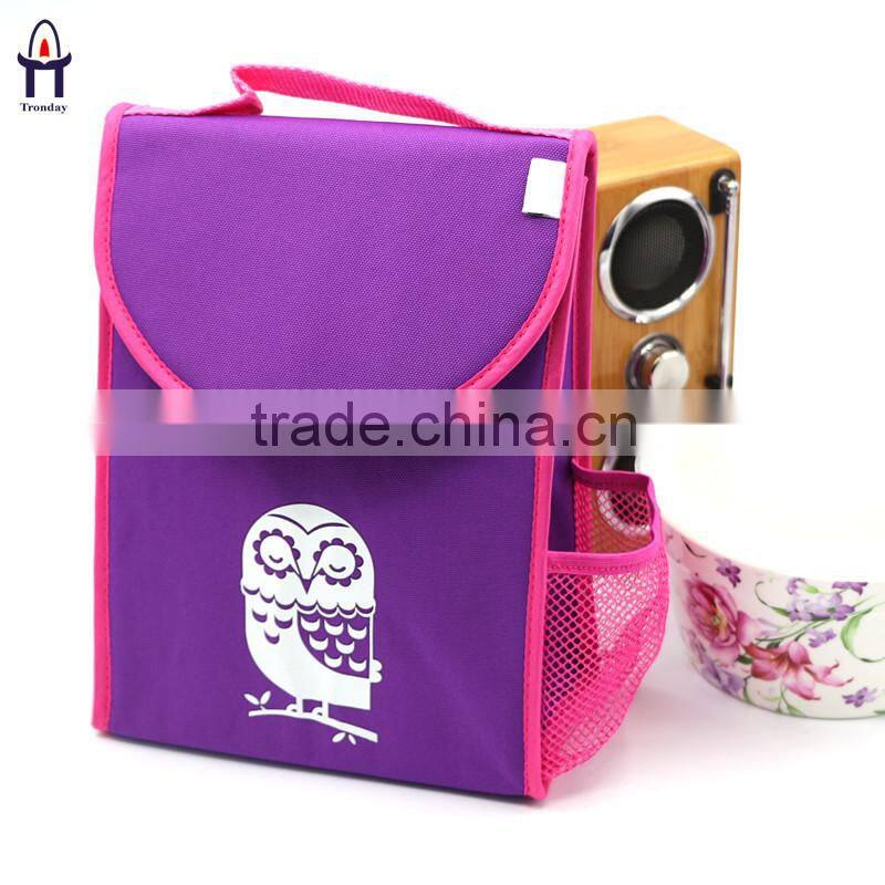 600D polyester fitness cooler bag school and office thermal lunch bag