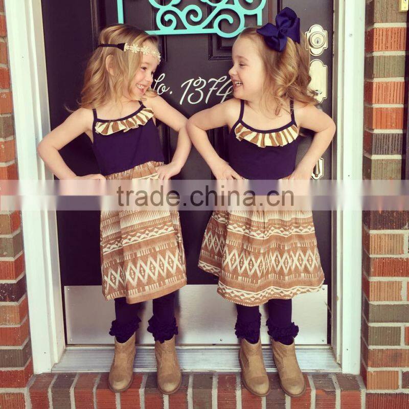 Girls Boutique Outfits Girls' Ruffle Pants Set wholesale clothing pants set for kids