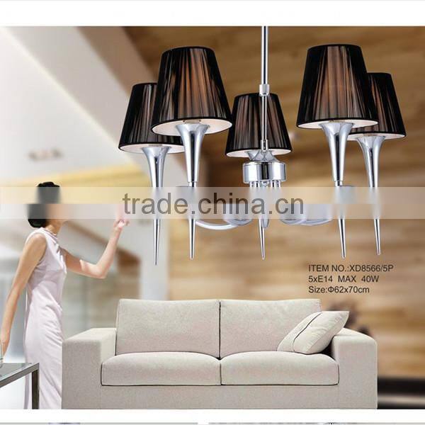 red fabric lampshade lighting&crystal chandelier&fashion pendant lamp