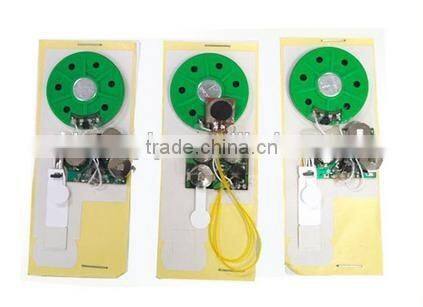 mini battery operated music sound electronic light and sound module for greeting card
