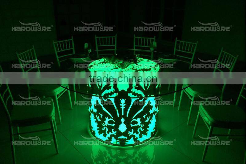 night club lighting illuminated round banquet tables wholesale