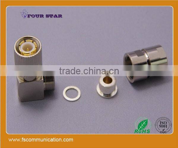 1.6/5.6 Male Clamp Right Angle Connector For BT3002 Cable A