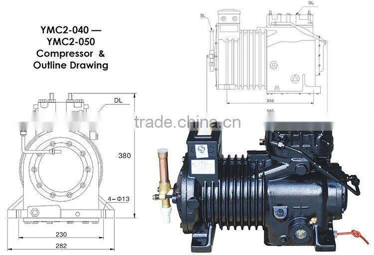 Hangzhou YEMOO 5hp semi-hermetic piston emerson copeland piston ring acc compressors