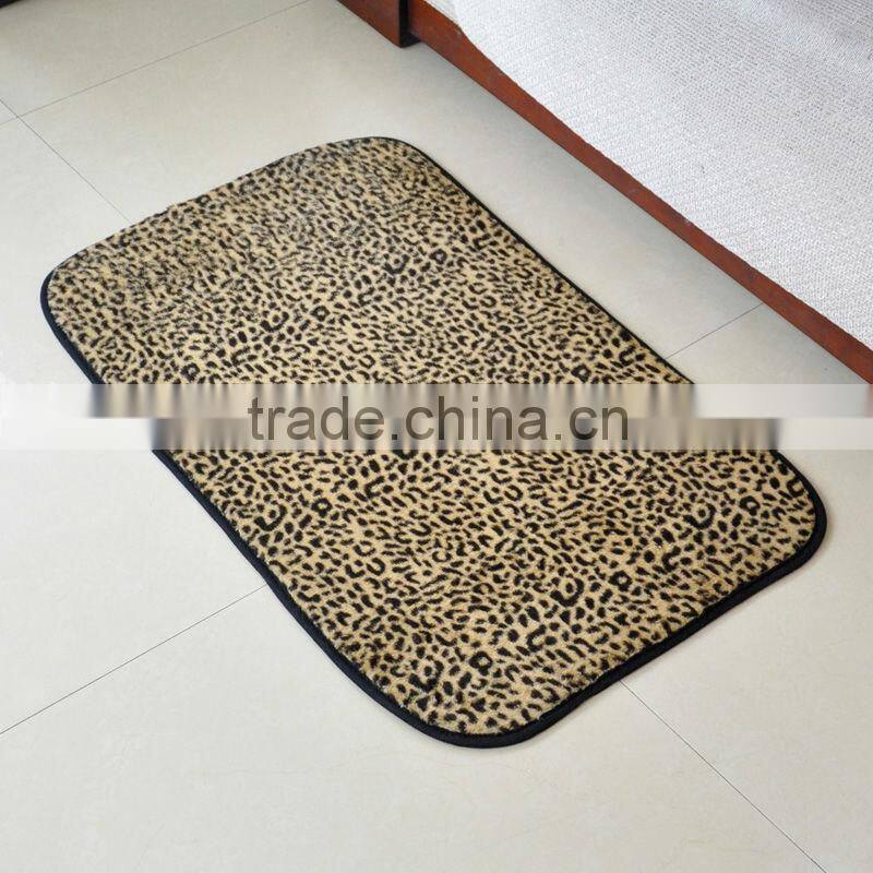 super soft floor mat with mix animal print
