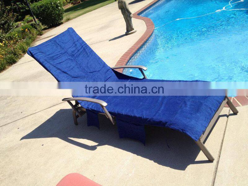 China supply Multi functional microfiber microfiber beach towel lounge chair cover