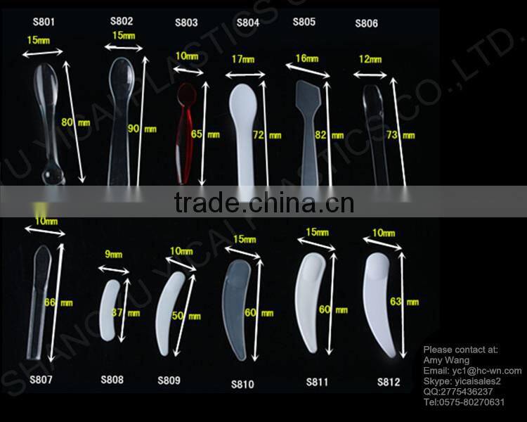 cosmetic plastic scraper, ice cream spoon /scoop