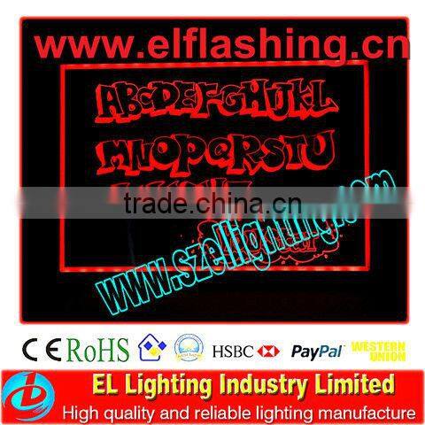 Protable led writing board with colorful pens