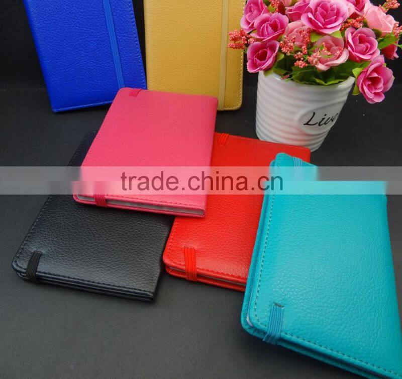 various color pu cover a6 diary