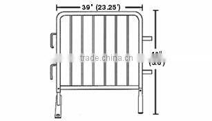 factory hot dipped galvanized anping pedestrian metal traffic crowd control Barrier