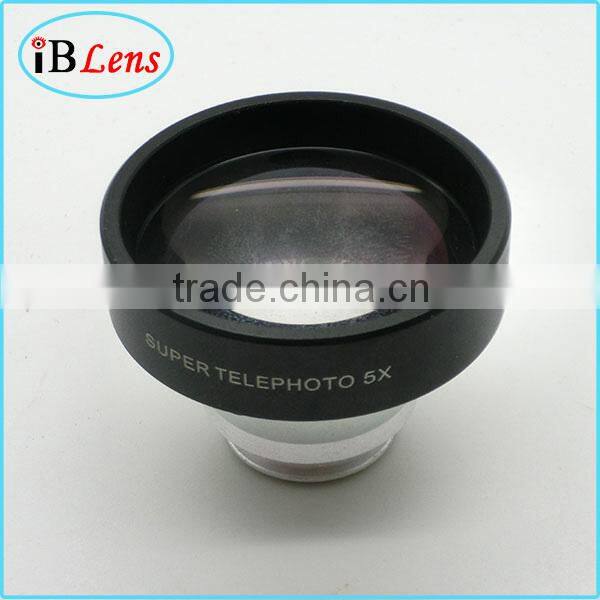 HOT New Product For 2015!High quality Circle Clip 5X super telephoto zoom camera lenses for mobile phone