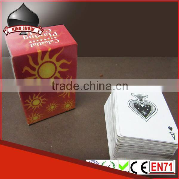 Hign end small size plastic playing cards with low cost