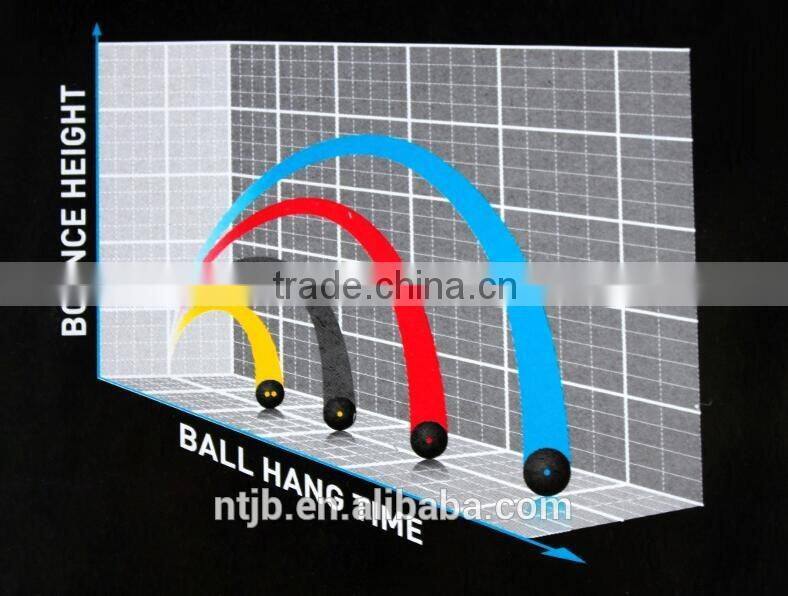free choose good condition Rubber 2 Yellow Dot Tournament Slow Speed SQUASH BALL