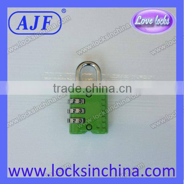 promotional TSA shape number lock for luggage bag