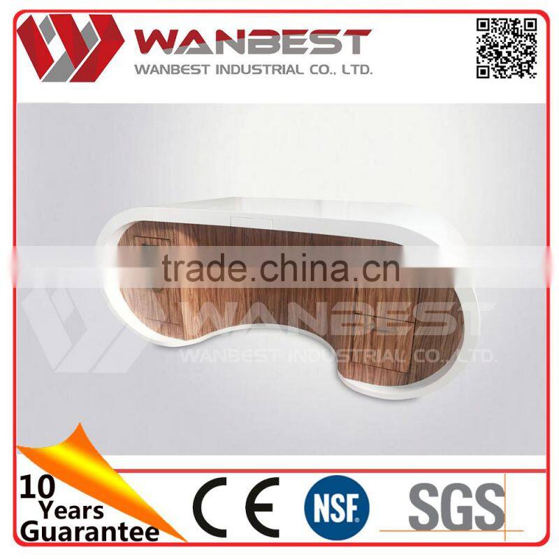 Round Curved manager office desk table