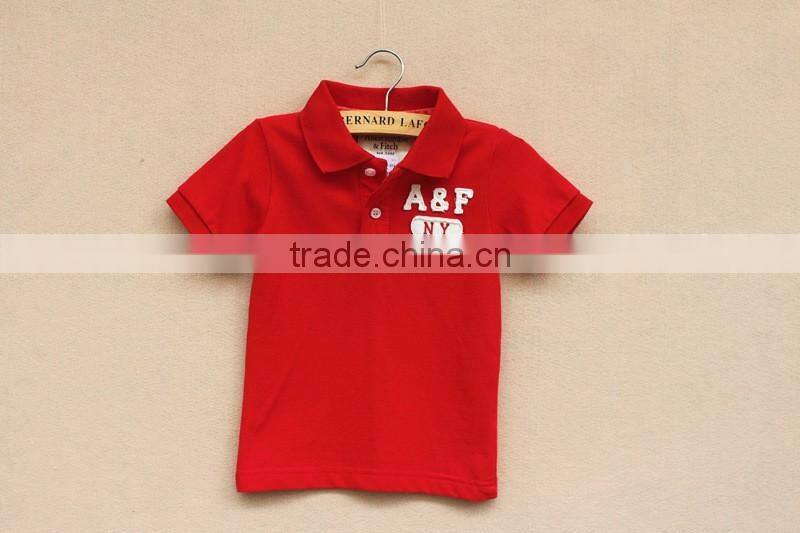 custom kids shirt 100% mesh cotton t shirt printed boys polo shirt