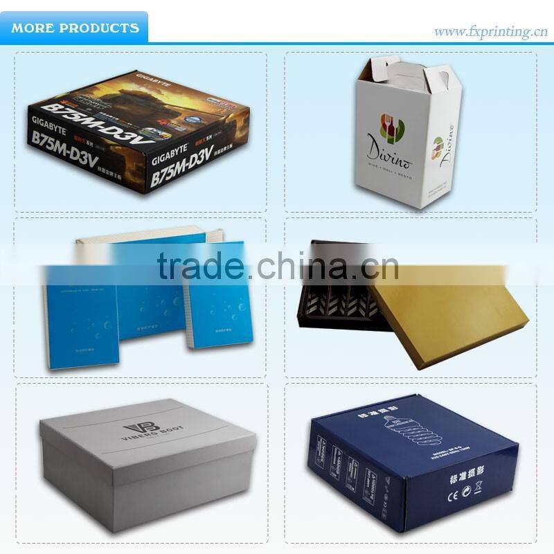 Colorful and strong custom printing corrugated paper shoe box wholesale