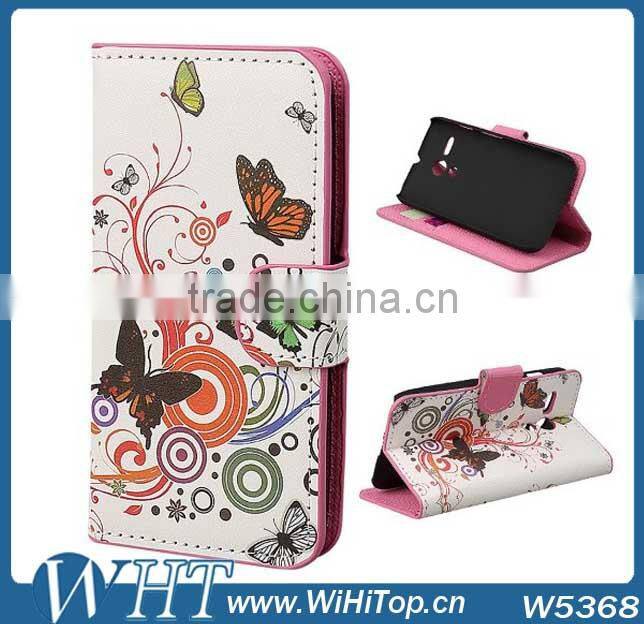 Printing Leather flip Case Cover For Motorola Moto G.Silicone Back Case For Moto G