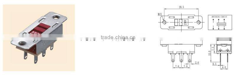 Voltage conversion Switch &115-230 voltage selector slide switch