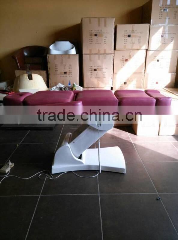 the best 2015 selling guangzhou electric massage lifting massage bed with three motors