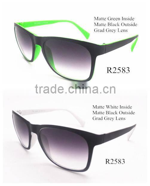 2015 Simple Hot Selling Colorful Squared Sunglasses Covering Film/With Two Colors