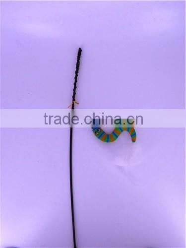 bug shape nature cat swing toys with sticker toy wholesale cat toys