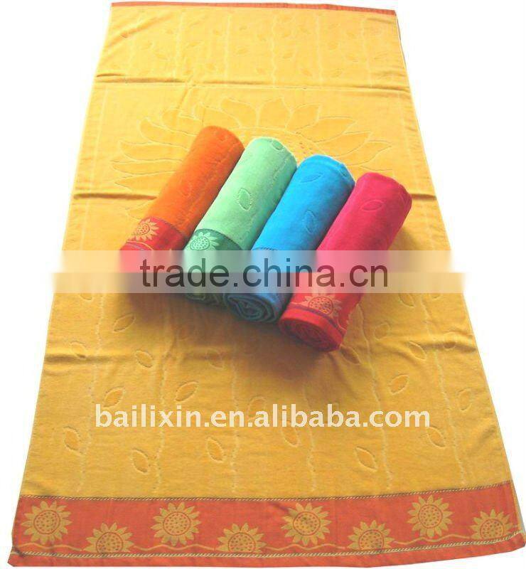 100% cotton high quality towel/bath towel/beach towel