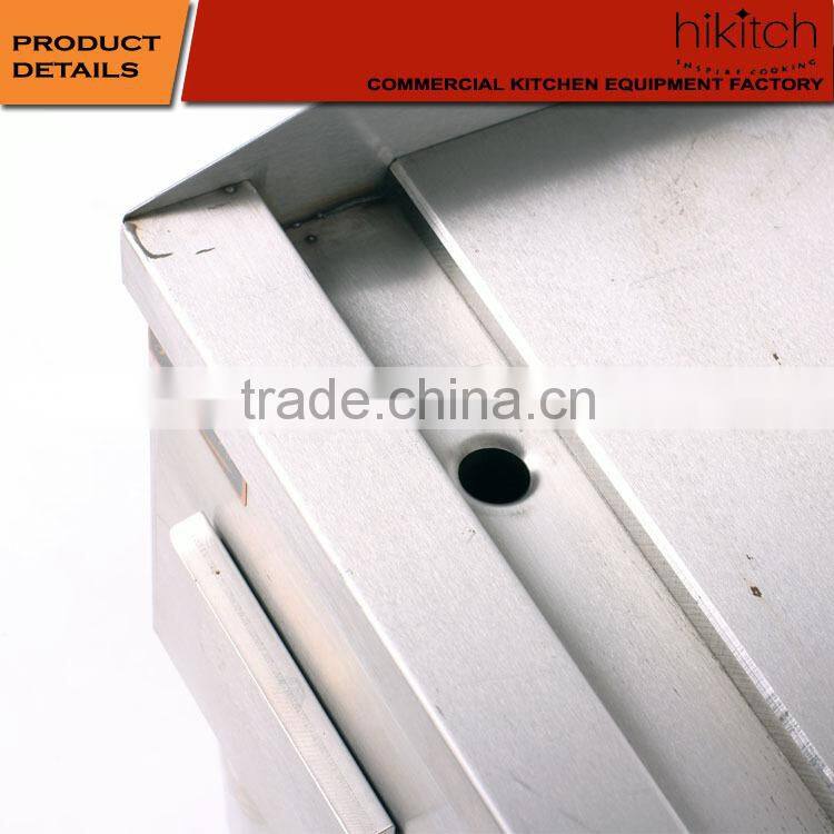 commercial electric Griddle teppanyaki grill WITH 3 Thermostat 12KW passed CE.