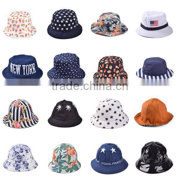 Cotton Bucket Hat Cheap Bucket Hat custom fruit printed hats