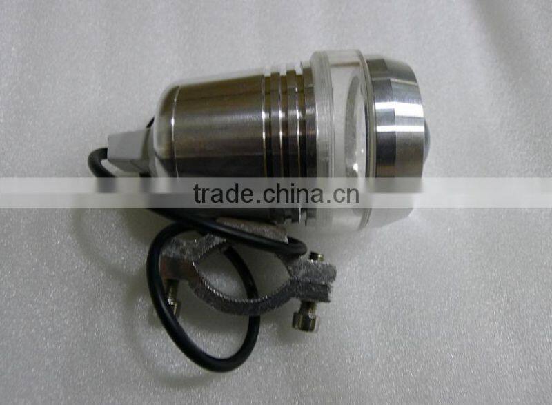 12V Black 30W U2 LED Laser Gun Day waterproof Spot Light Motorcycle Driving Front Headlight