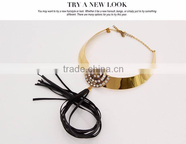 New Design Fashion Crystal Necklaces Women Luxury Statement Diamond Necklace Jewelry SKA8464