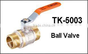 Factory Stock brass ball valve price TMOK Brand Size 1/2'' to 1'' BSP Thread Iron handles with pvc credit insurance support