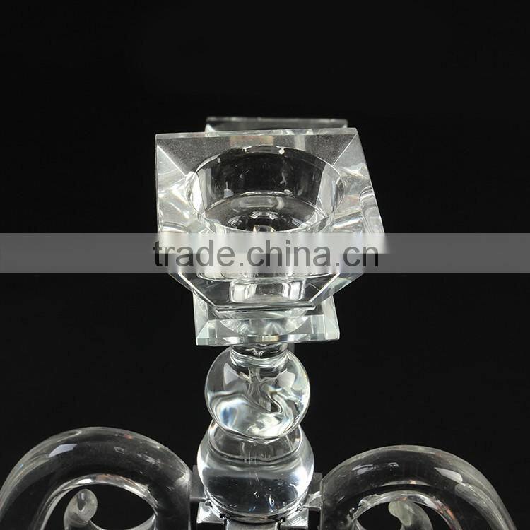 European style 3-arm gorgeous design Crystal Candelabra & Centerpiece for Wedding Event NO:9
