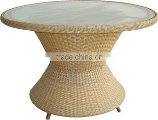 outdoor furniture rattan table with different table top
